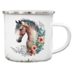 Mug Cheval Fleuri