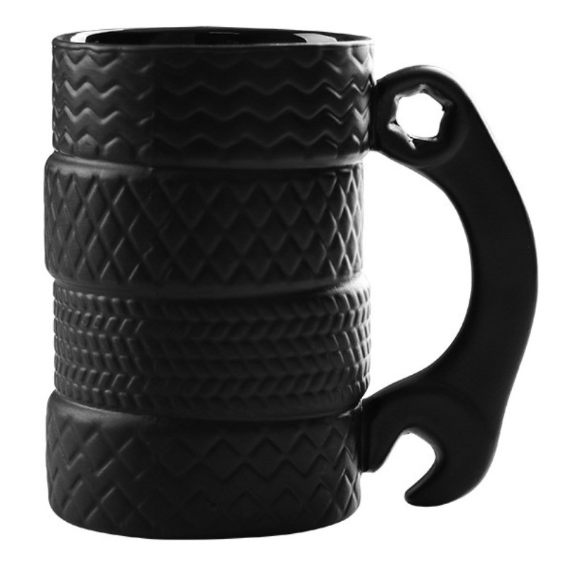 Mug Noir Clé De Mécanicien