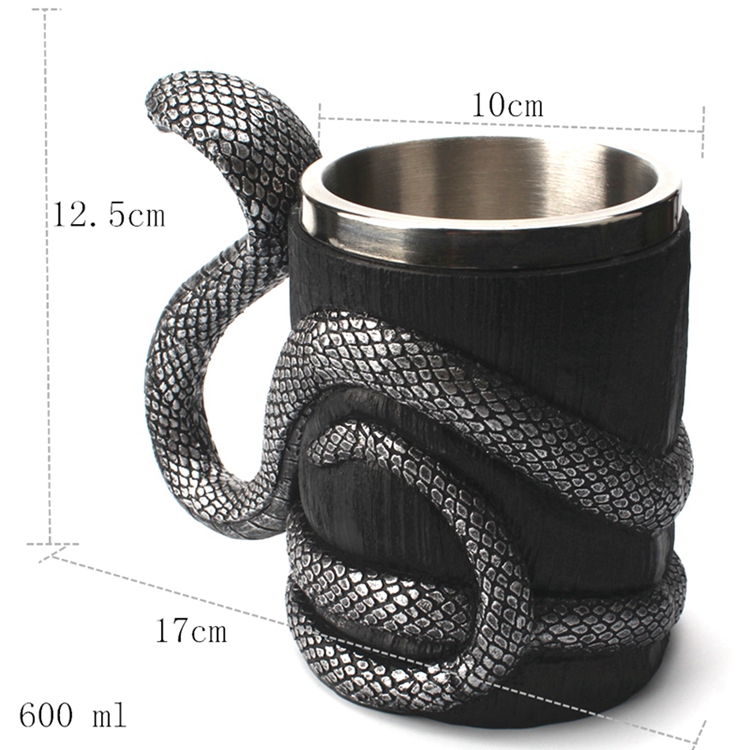 Mug Serpent Enroulé