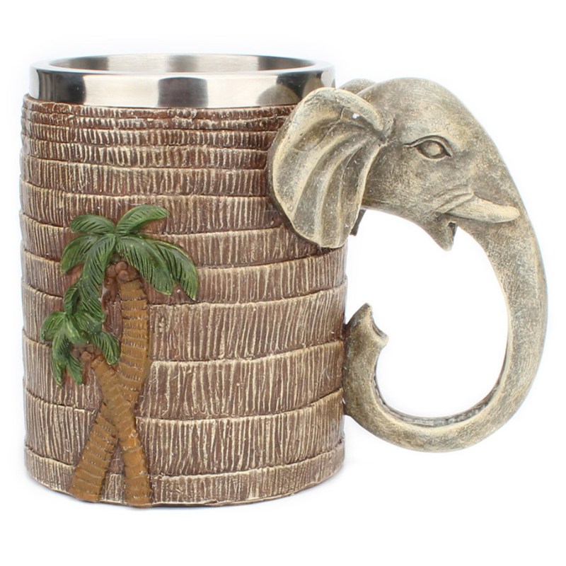 Mug Tête D&rsquo;Éléphant Palmier