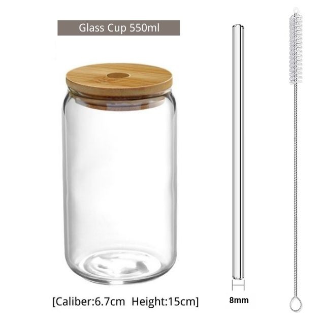 Mug en Verre à Paille