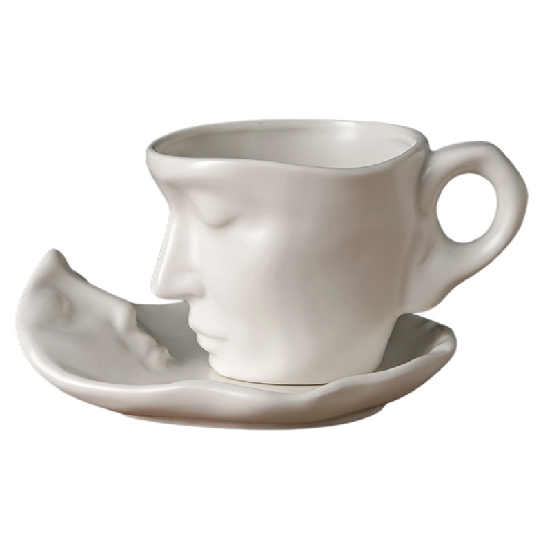 Tasses À Café Visages Humains