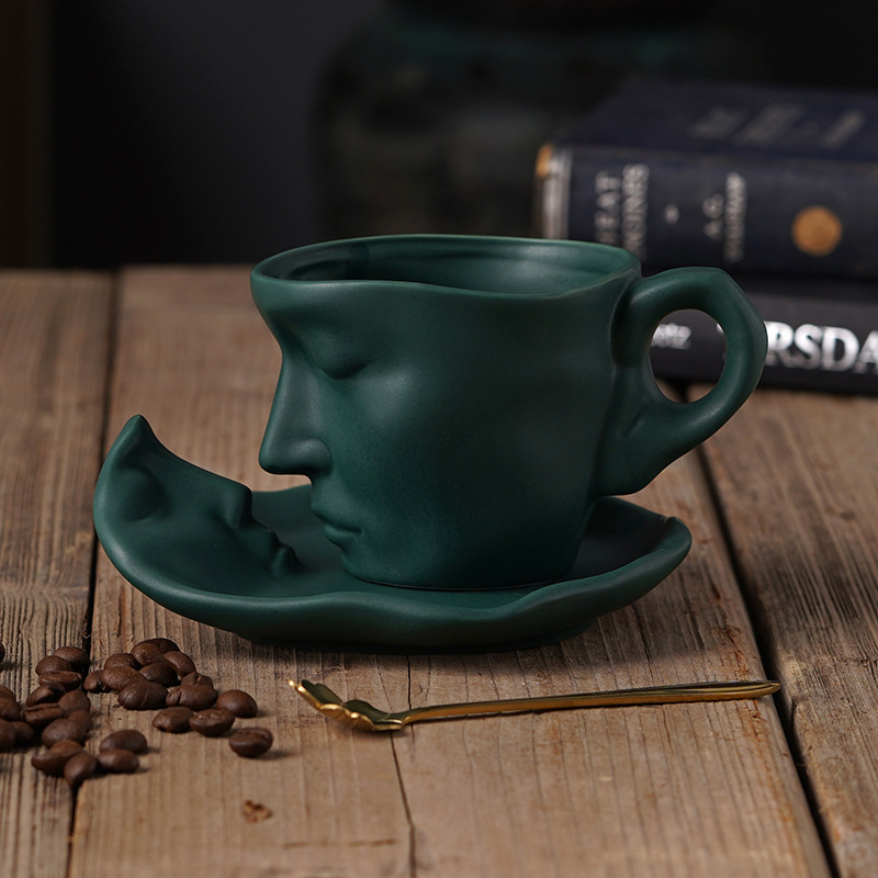 Tasses À Café Visages Humains