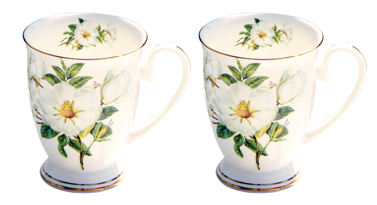 Tasse Fleurs Porcelaine