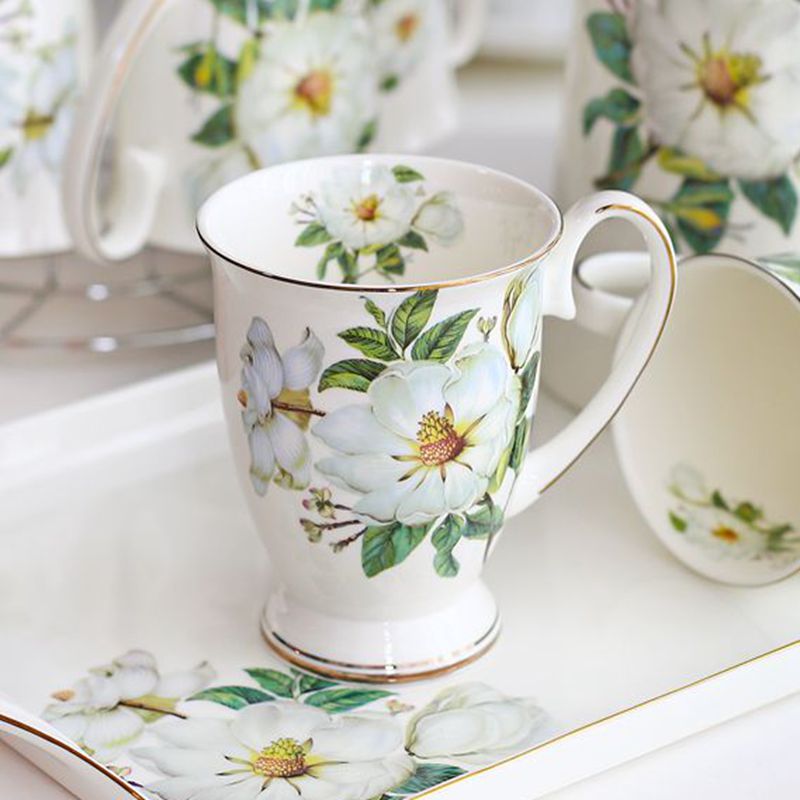 Tasse Fleurs Porcelaine