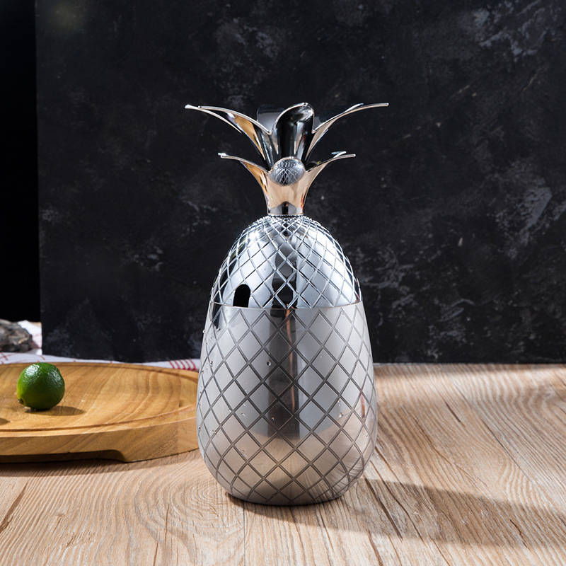 Verre Cocktail Ananas Coloré