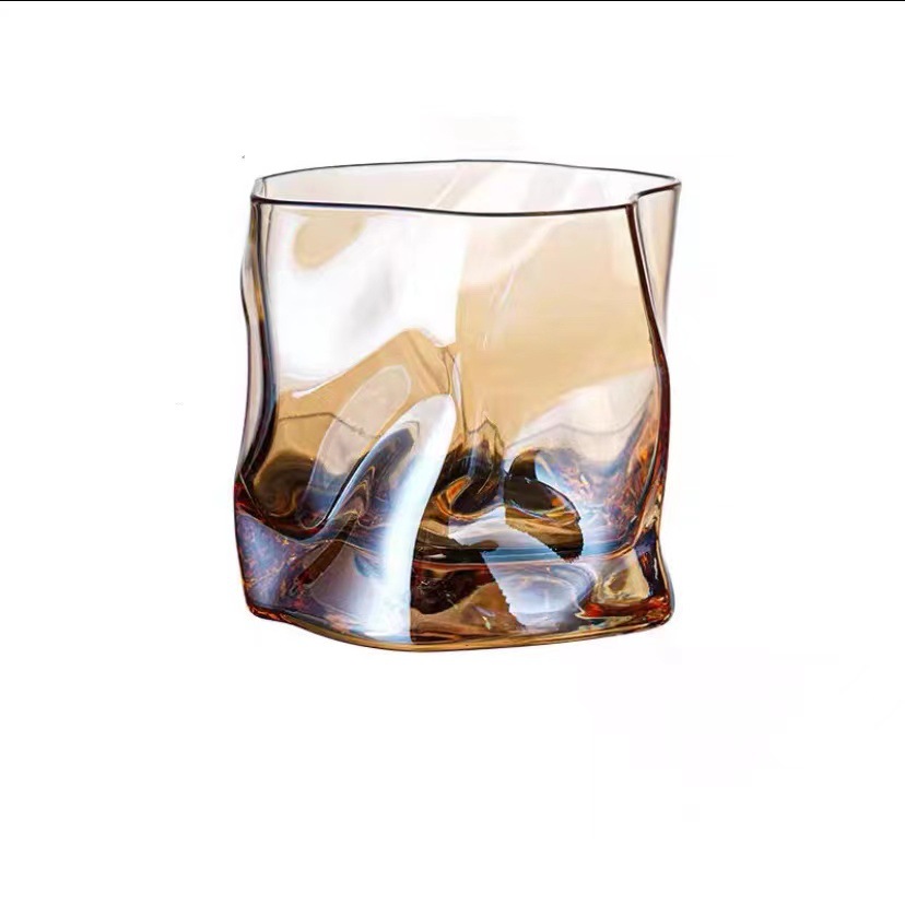 Verre Whisky Japonais Torsadé Iridescent