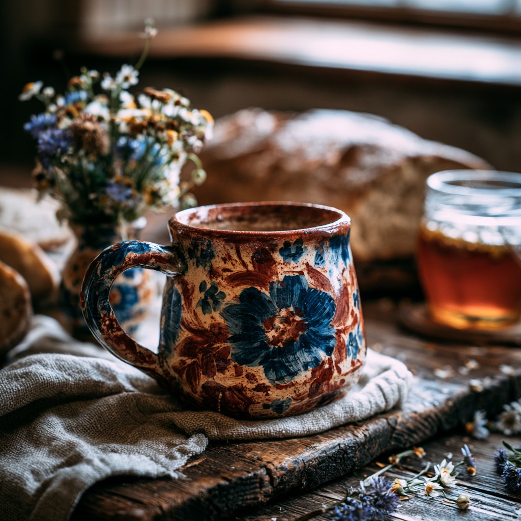 Le mug floral, héritier d'une longue tradition de porcelaine botanique
